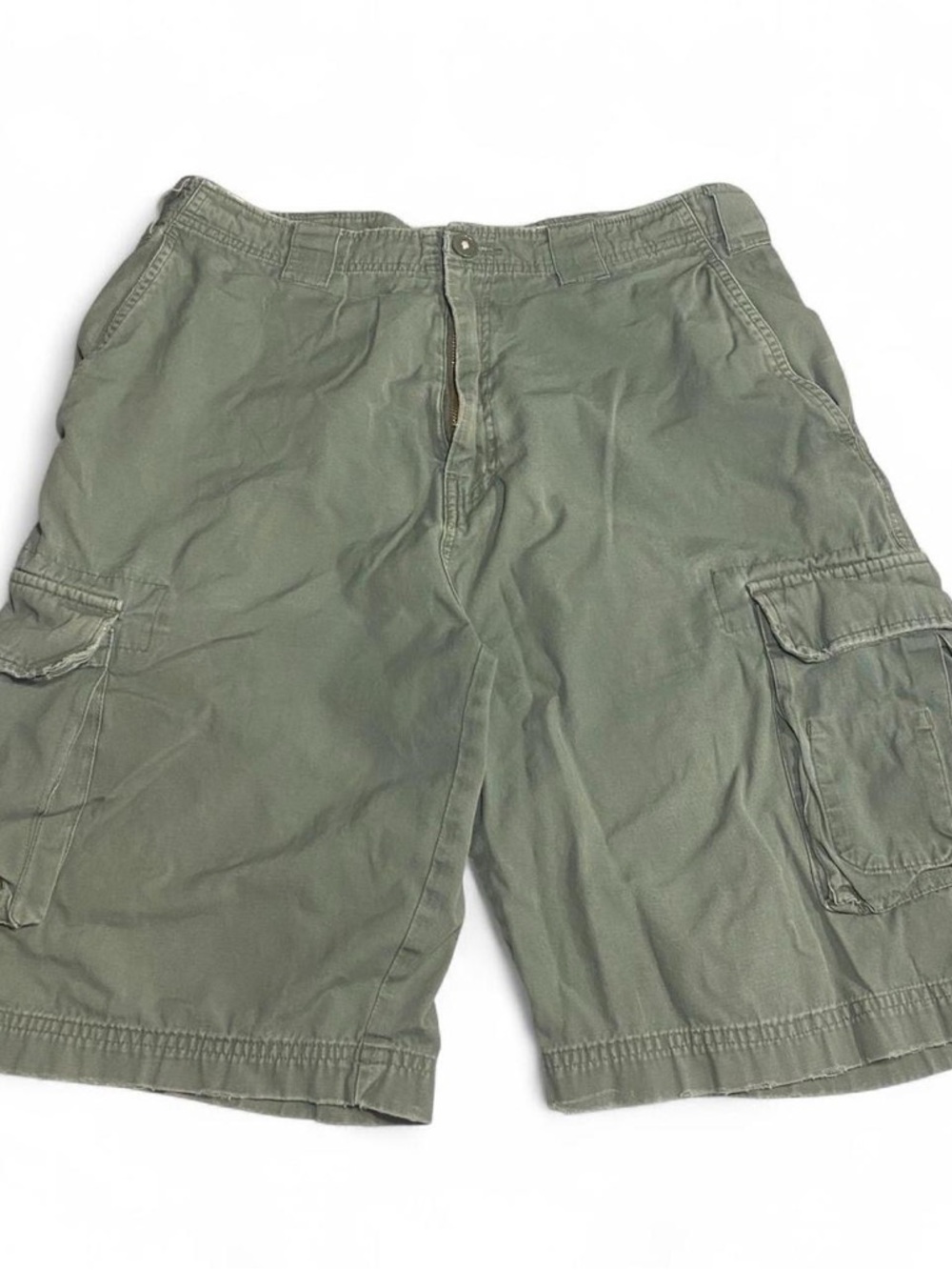 Y2K firefly distressed, dark green cargo shorts